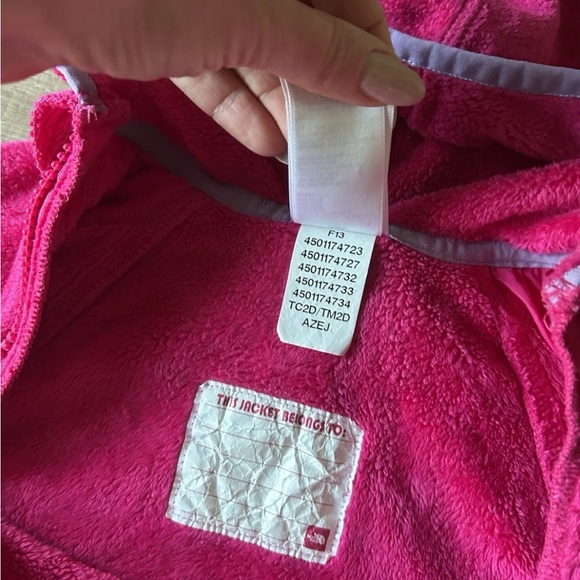 The North Face Baby Buttery Fleece Bunting Dual Zip Pink 12-18M Infant Snowsuit - Picture 5 of 10